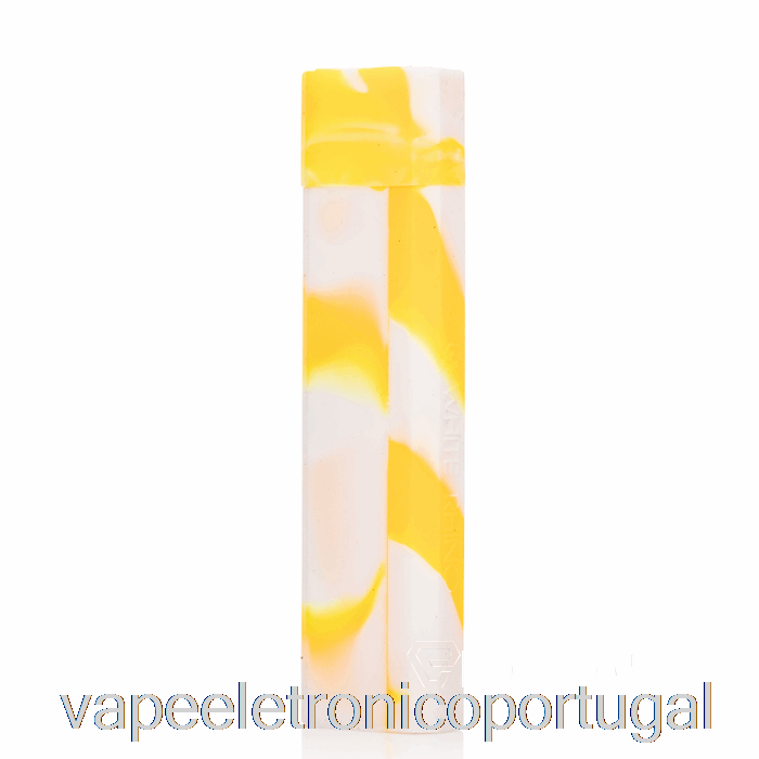 Vape Eletrônico White Rhino Silicone Dab Out [quartzo] Amarelo Branco (brilho Uv)